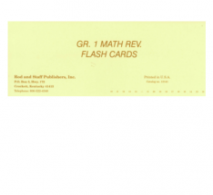 Rod & Staff Grade 1 Math Flashcards